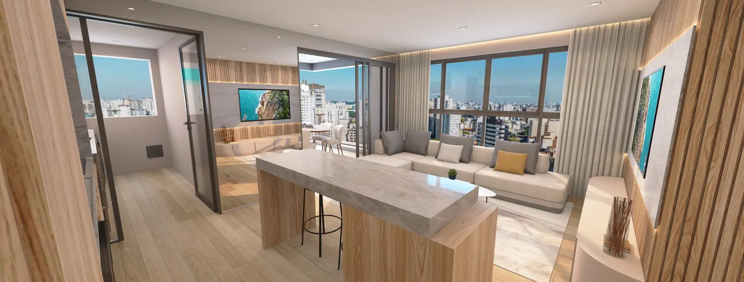 Mac Vila Mariana - Decorado Virtual de 89m²